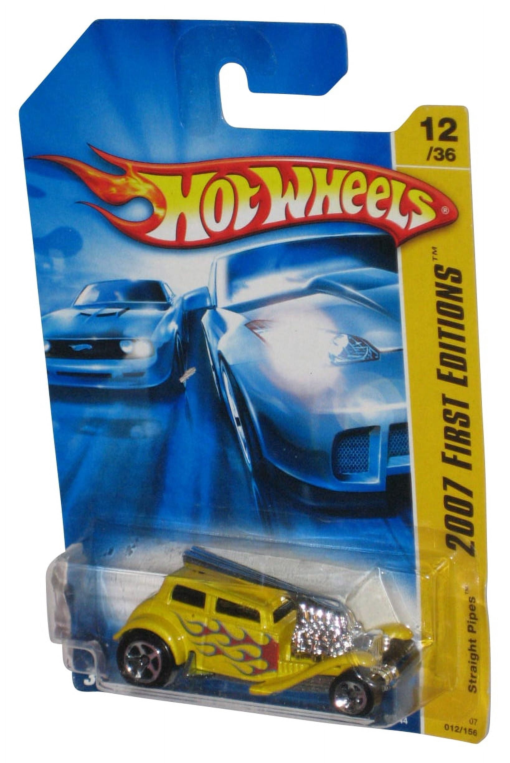 Hot Wheels 2007 First Editions 12 36 Yellow Straight Pipes Toy Car 012