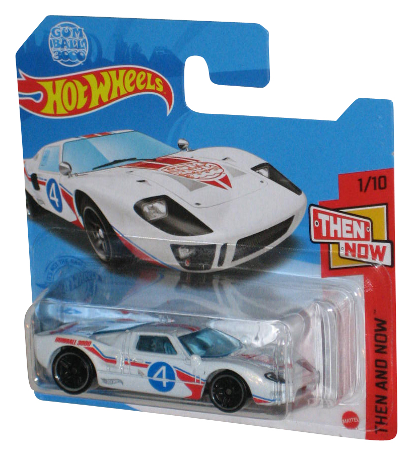 Hot Wheels Then And Now 2020 Gum Ball 3000 Ford GT 40 White Car 1 10 Short Card Walmart