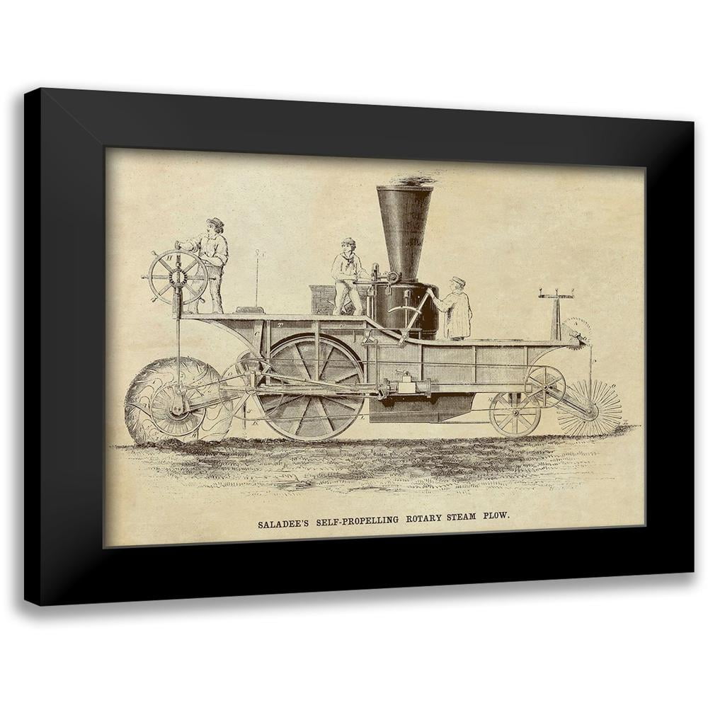 Inventions X Black Modern Framed Museum Art Print Titled Saladees