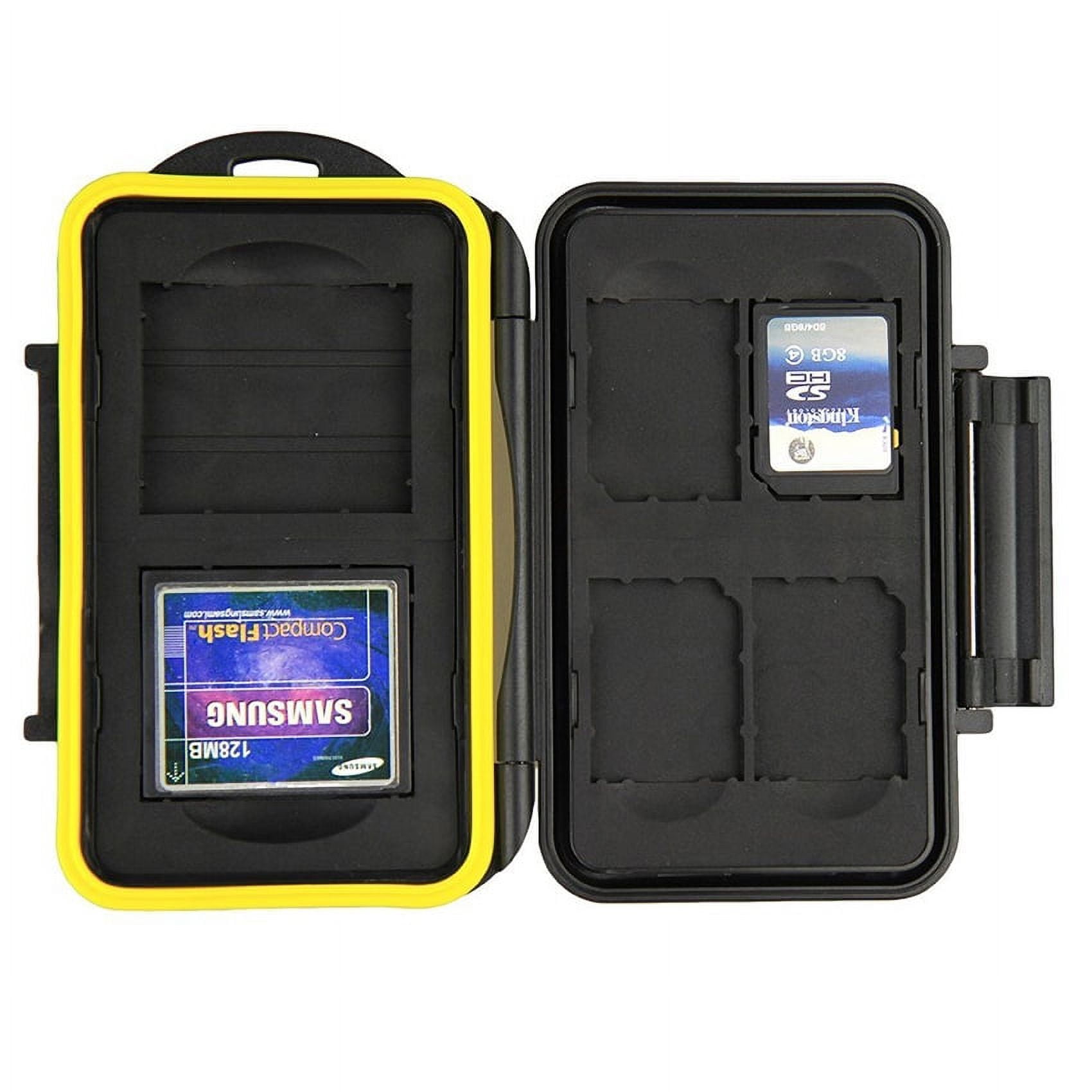 JJC Memory Card Case Fits 4 X SD 2 CF Cards Water Shock