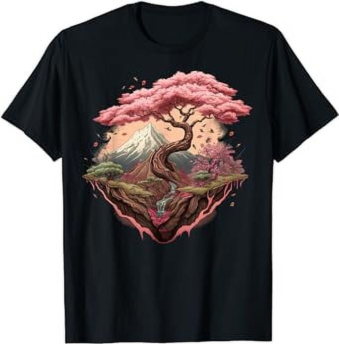 Japanese Sakura Garden Geisha Mount Fuji Cherry Blossom T Shirt