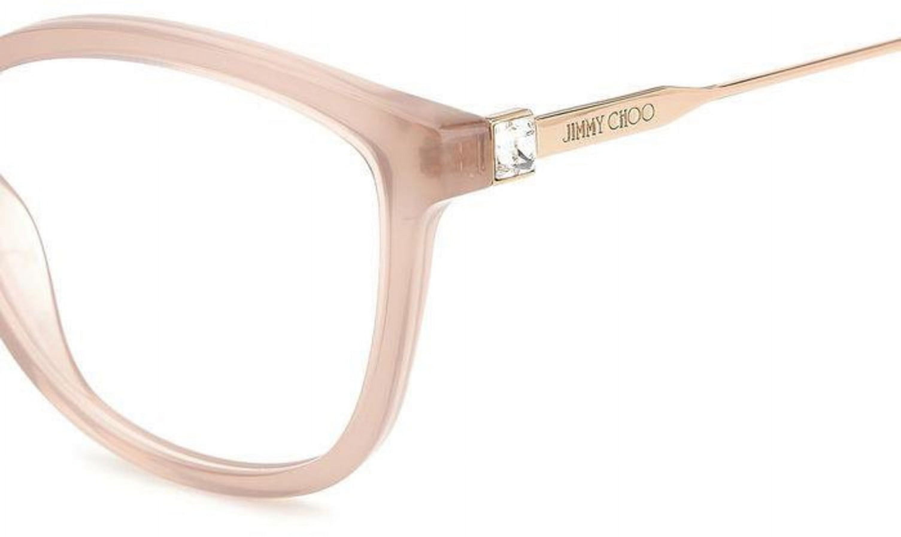 Jimmy Choo JC373 0KON 00 Women S Nude Glitter Cat Eye Eyeglasses