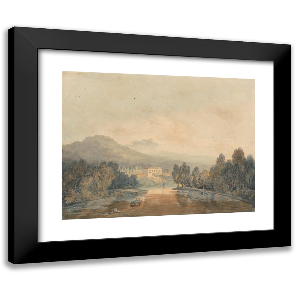 Joseph Mallord William Turner 24x19 Black Modern Framed Museum Art