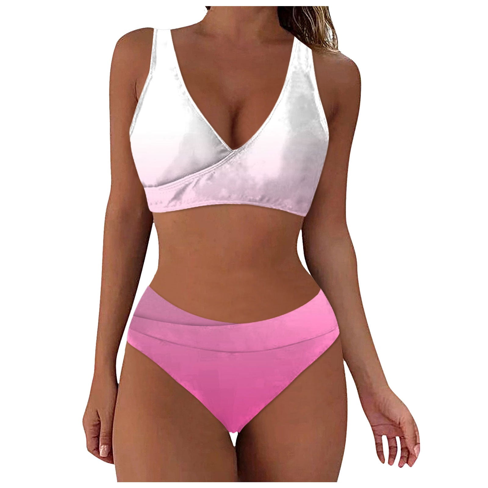 KDFJPTH Womens Swimsuits Tummy Control Fashion Sexy Bikini Cute Girl