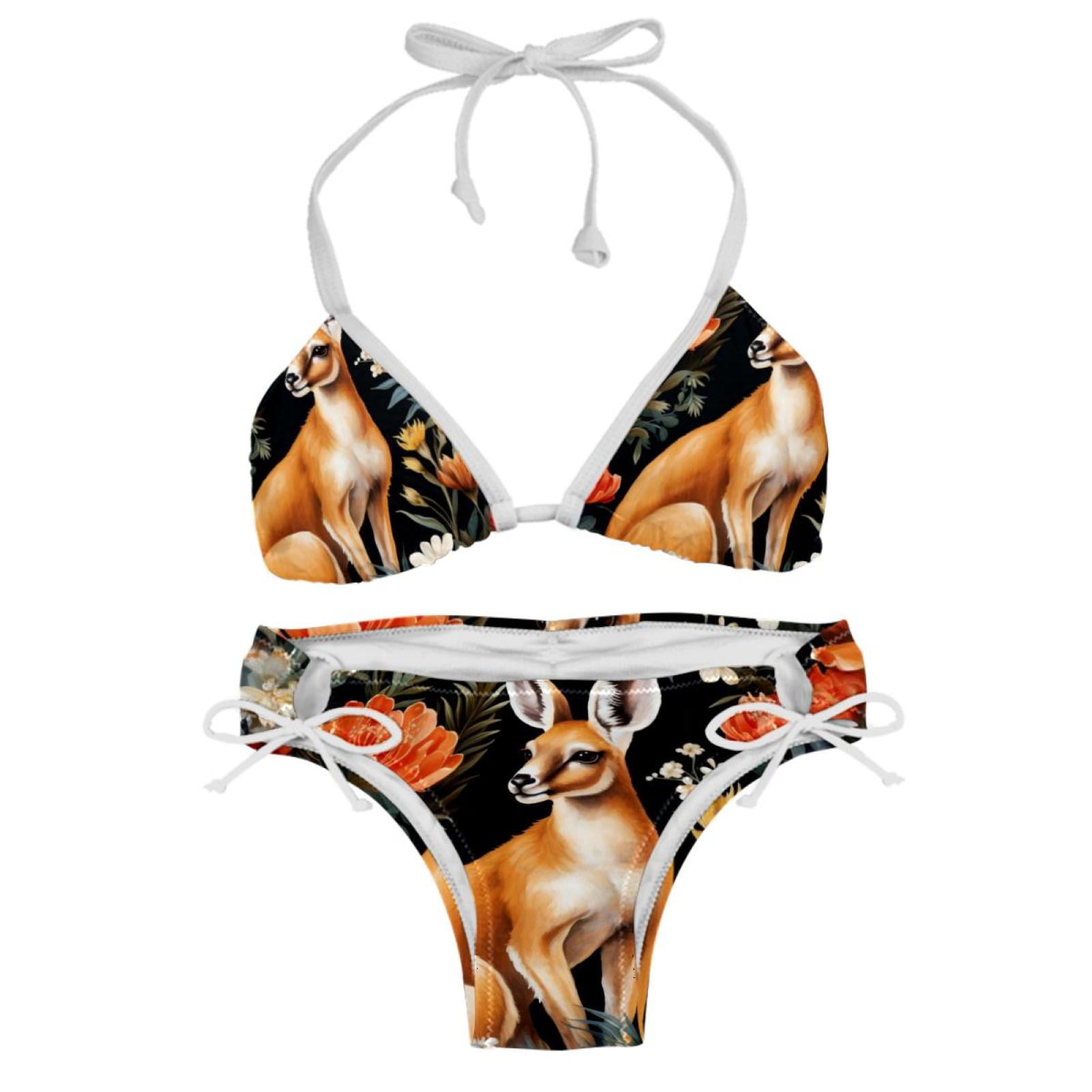 Kangaroo Stylish Bikini Set With Detachable Sponge Adjustable Strap