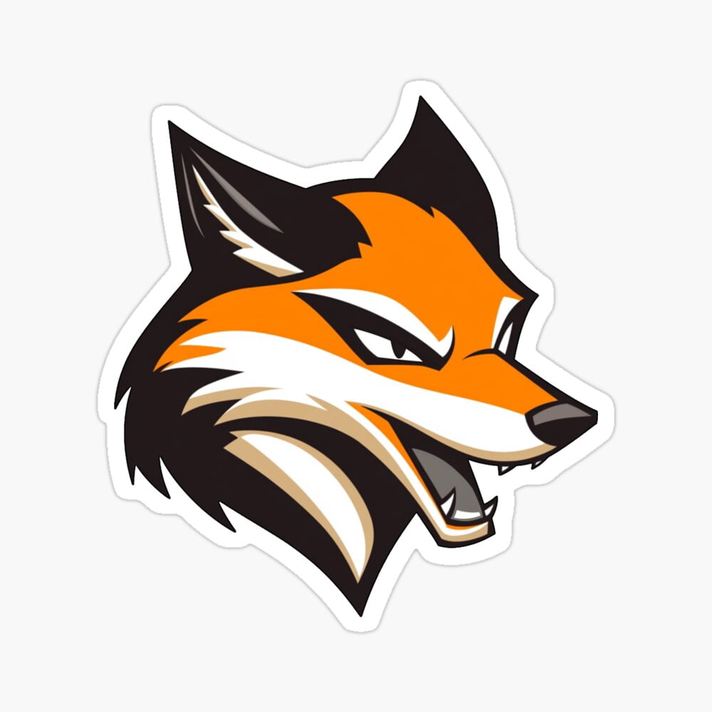 Kira 8210 Sticker Fierce Fox Logo Hot Trending Vinyl Sticker