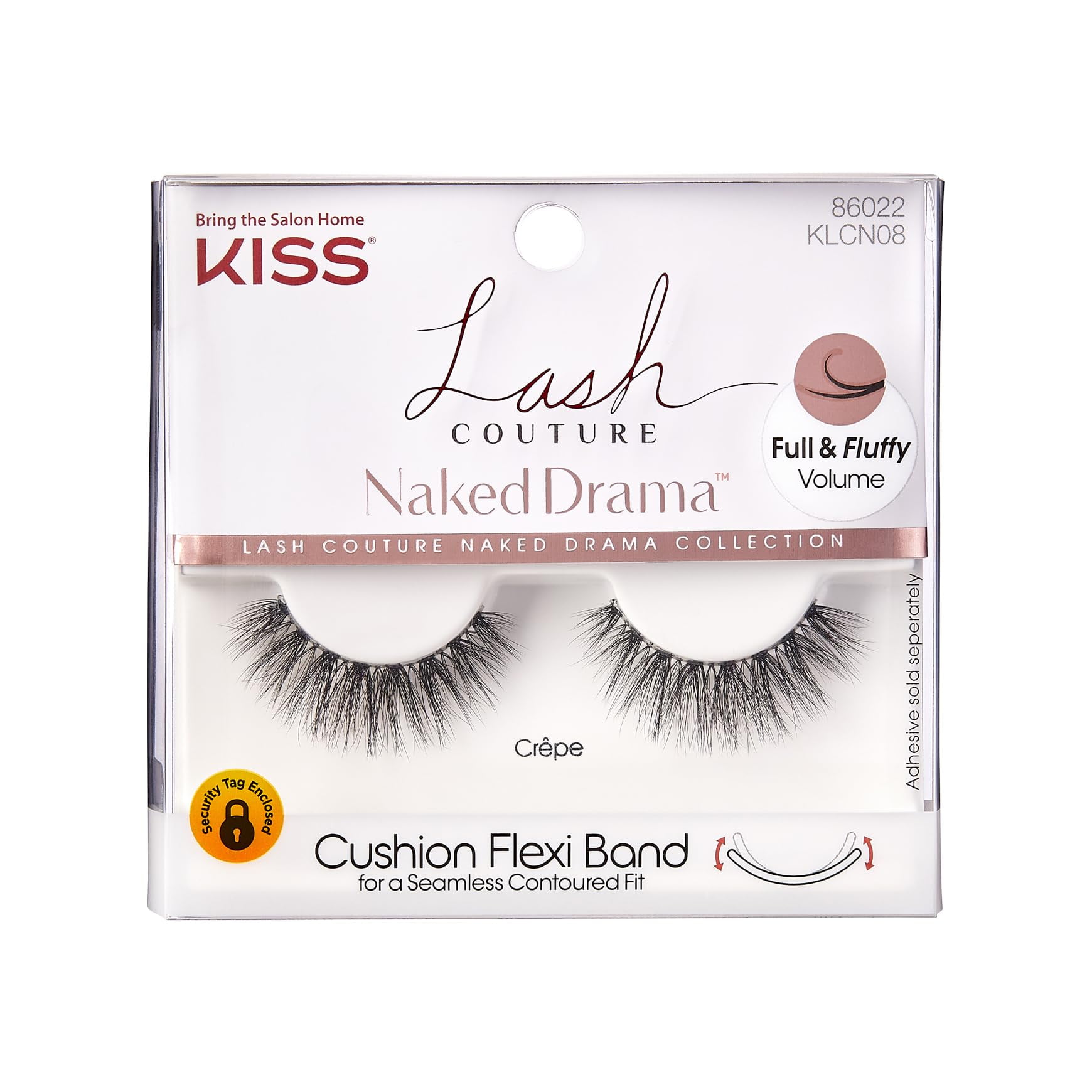 Kiss Lash Couture Naked Drama Collection False Eyelashes With Cushion