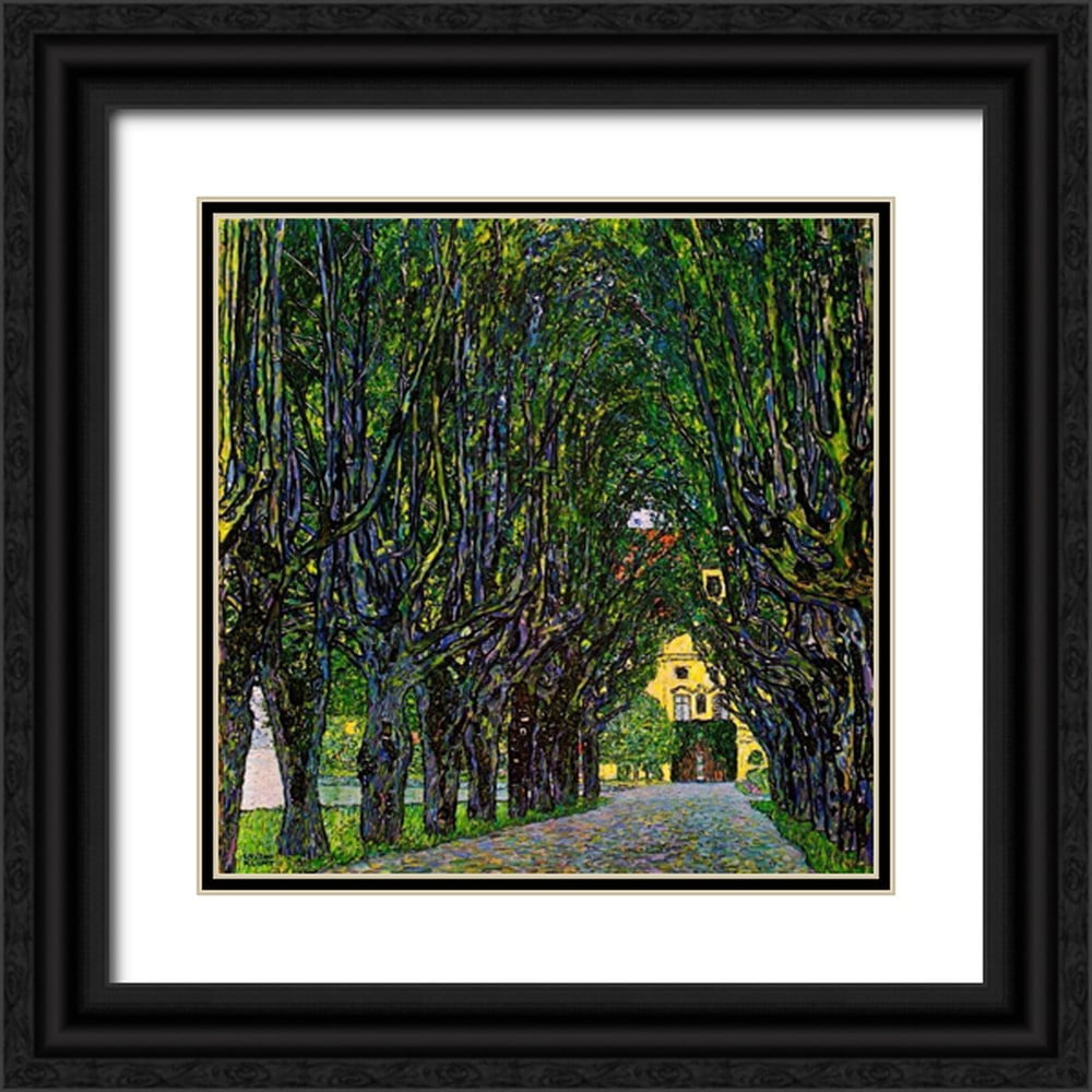 Klimt Gustav X Black Ornate Wood Framed With Double Matting Museum