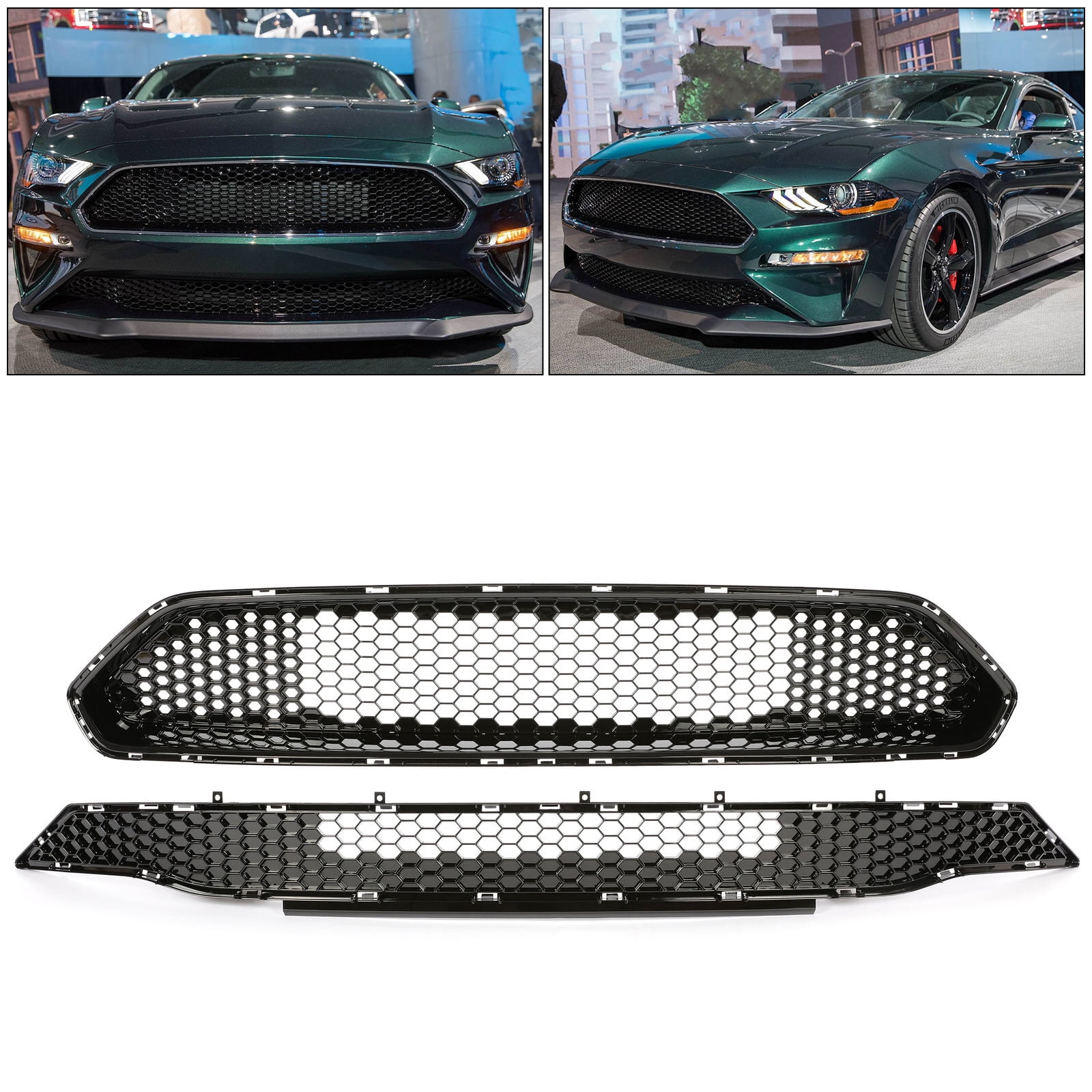 Kojem Front Bumper Upper Lower Grille For 2018 2019 2020 2021 Ford