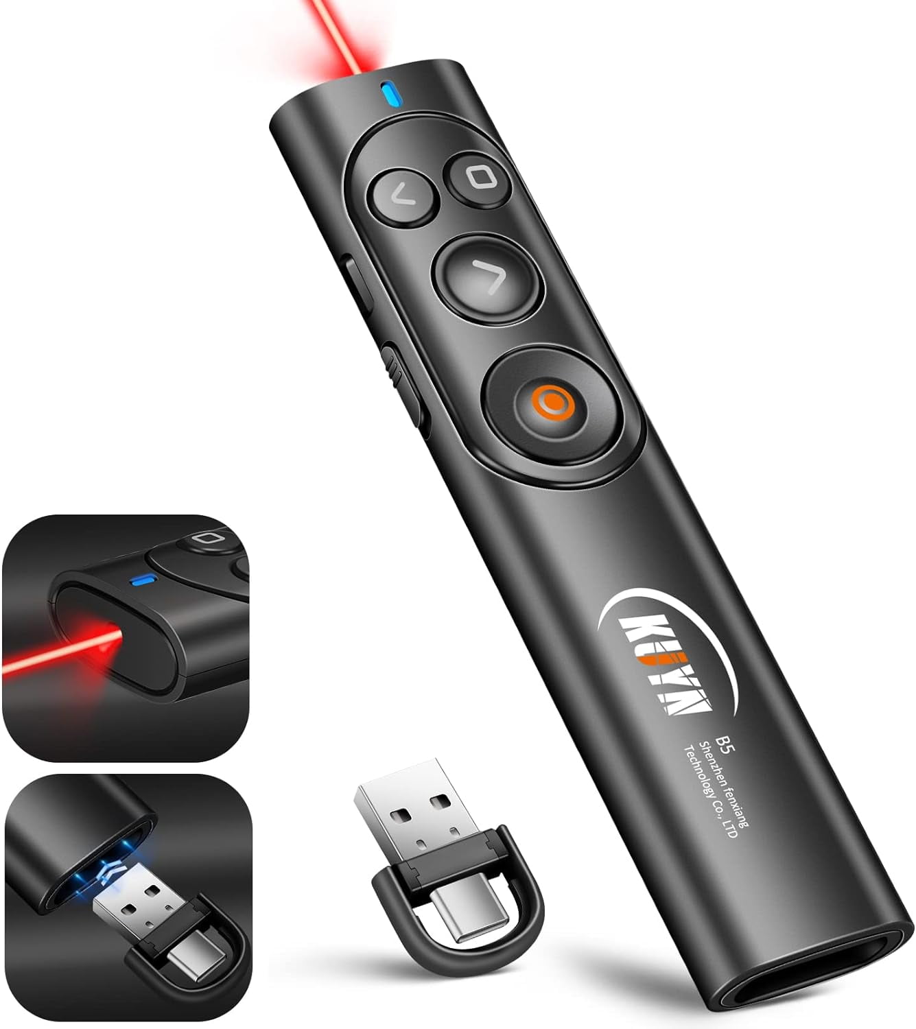 Kuiyn Presentation Clicker Laser Pointer For Presentation