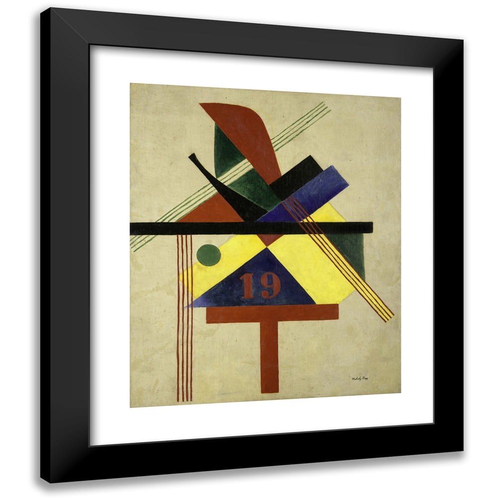 L Szl Moholy Nagy X Black Modern Framed Museum Art Print Titled