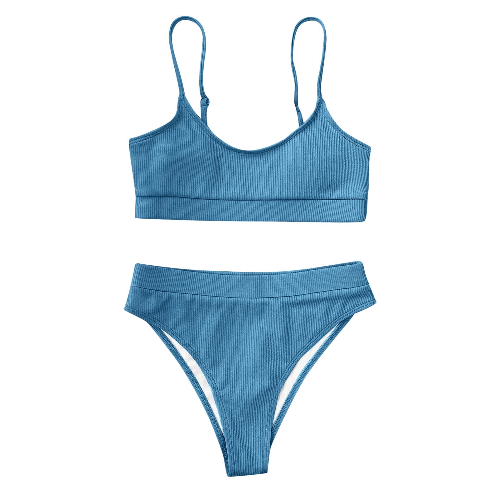 LEEy World Plus Size Swimsuit Women S Halter Triangle Thong Bikini Set