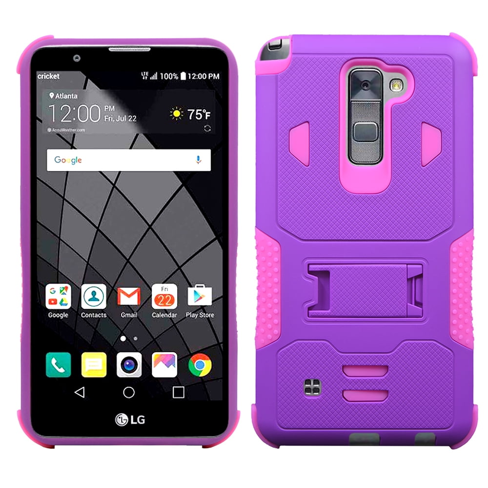 LG G Stylo 2 Stylus 2 LS775 Impact Silicone Case Dual Layer With