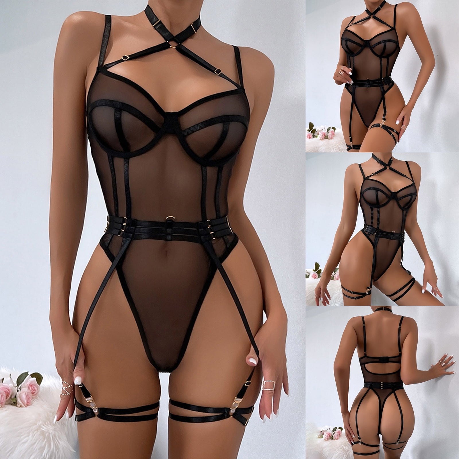 Lenago Lingerie Set For Women Lace Lingerie Perspective Temptation Sexy