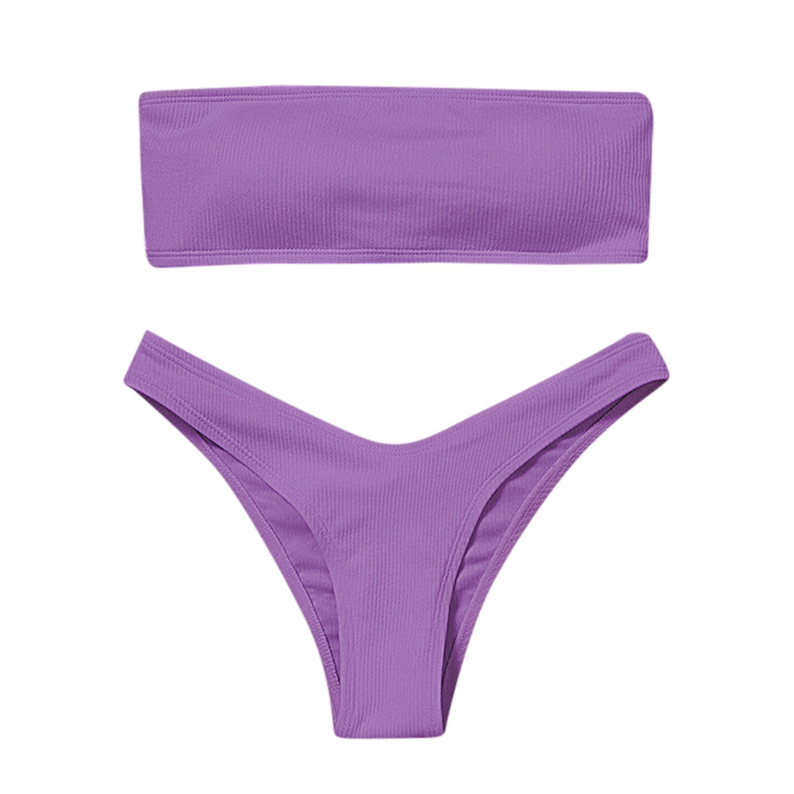 MSJUHEG Halter String Bralette Bikini Set Bikini Tops Full Coverage
