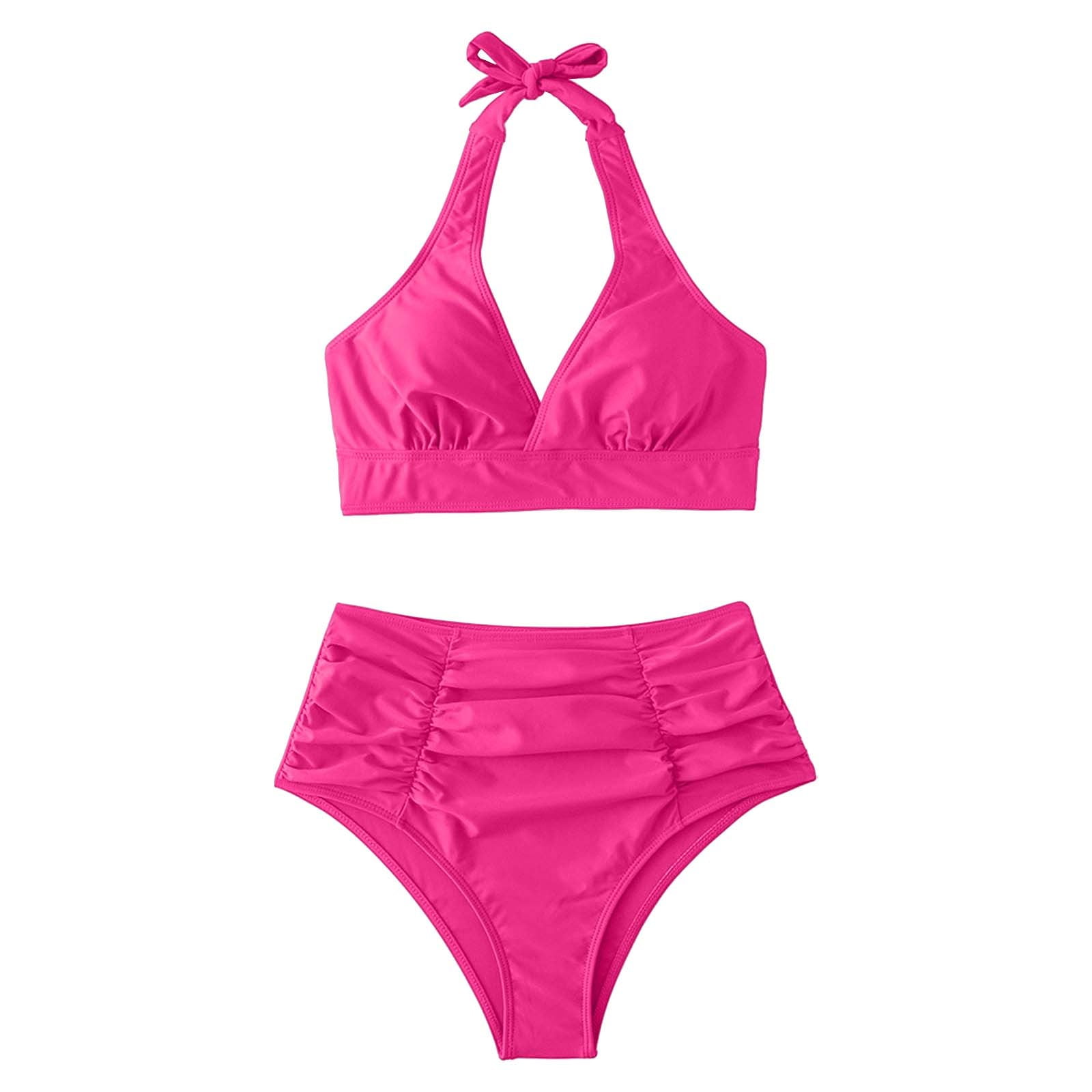 MSJUHEG Thong String 2 Piece Bikini Set Bikini Tops Full Coverage