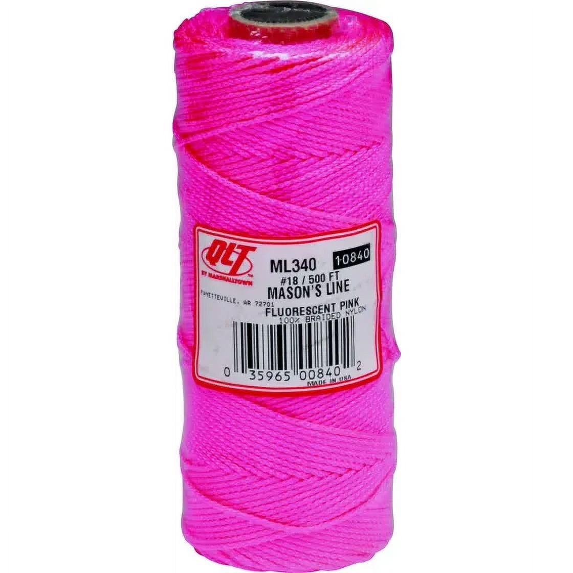 Marshalltown ML340 Premier Line Pink Braided Mason Line 500 Foot Each