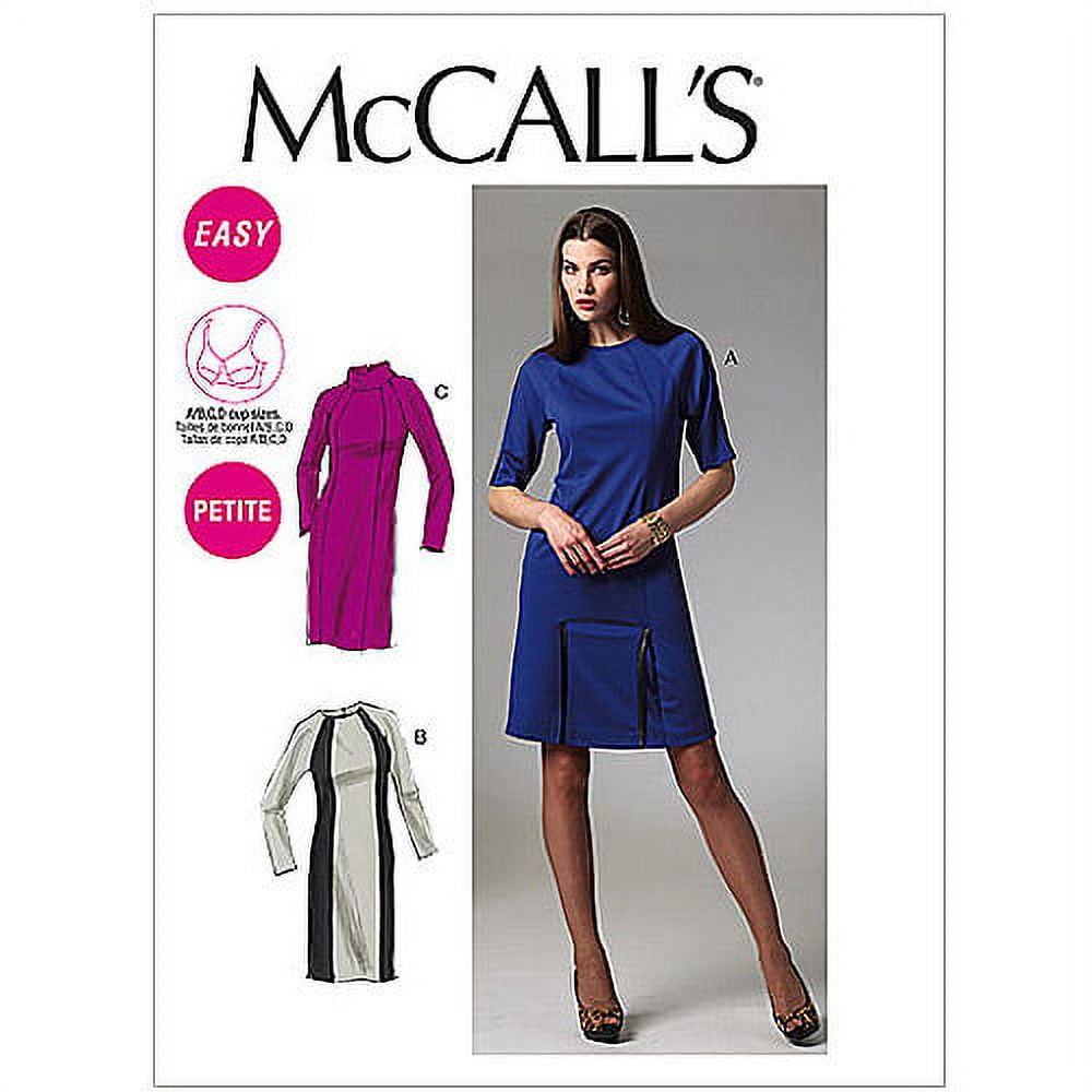 Mccall S Pattern Misses And Miss Petite Dresses In Lengths Ax