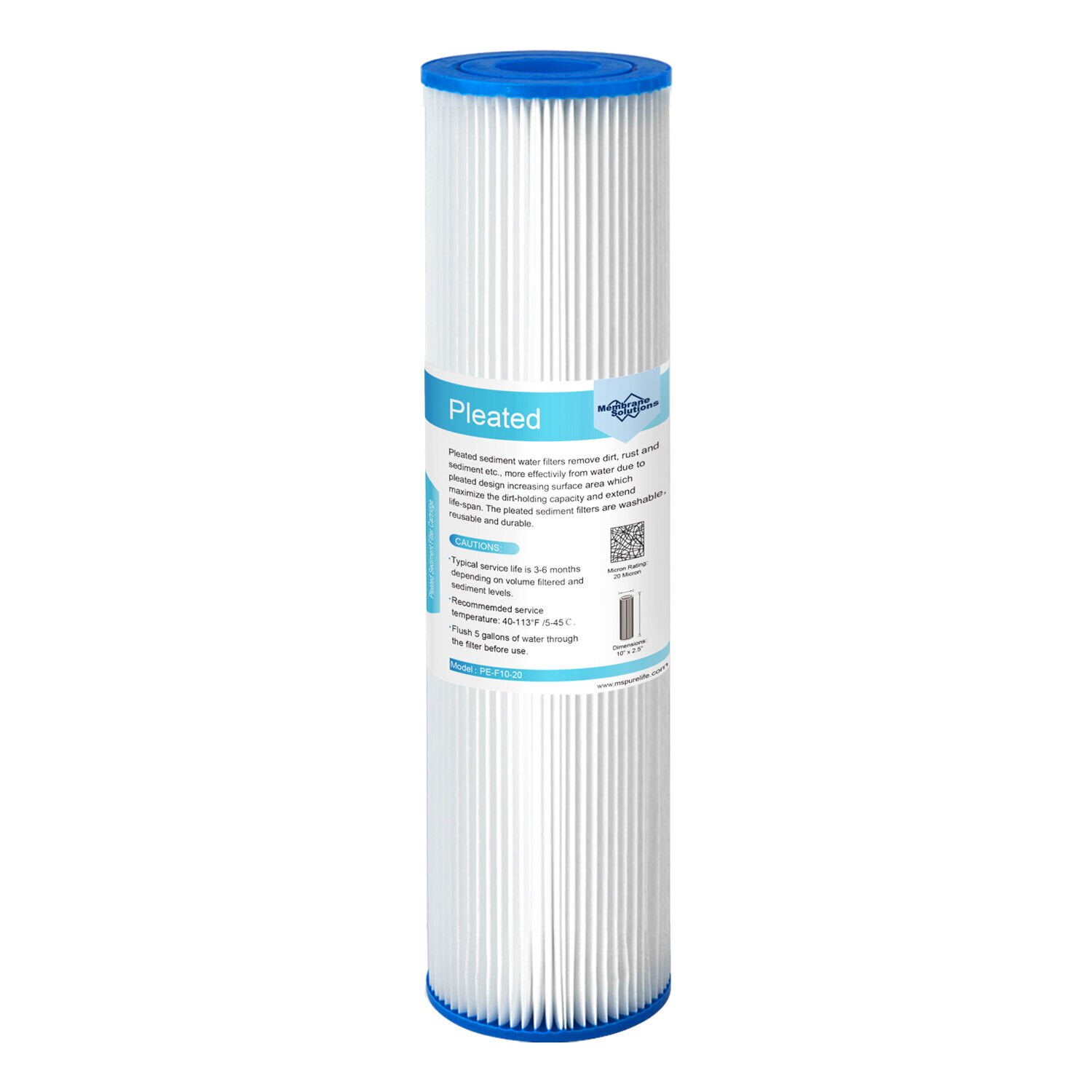 Whole House Sediment Water Filter Replacement Cartridge Membrane