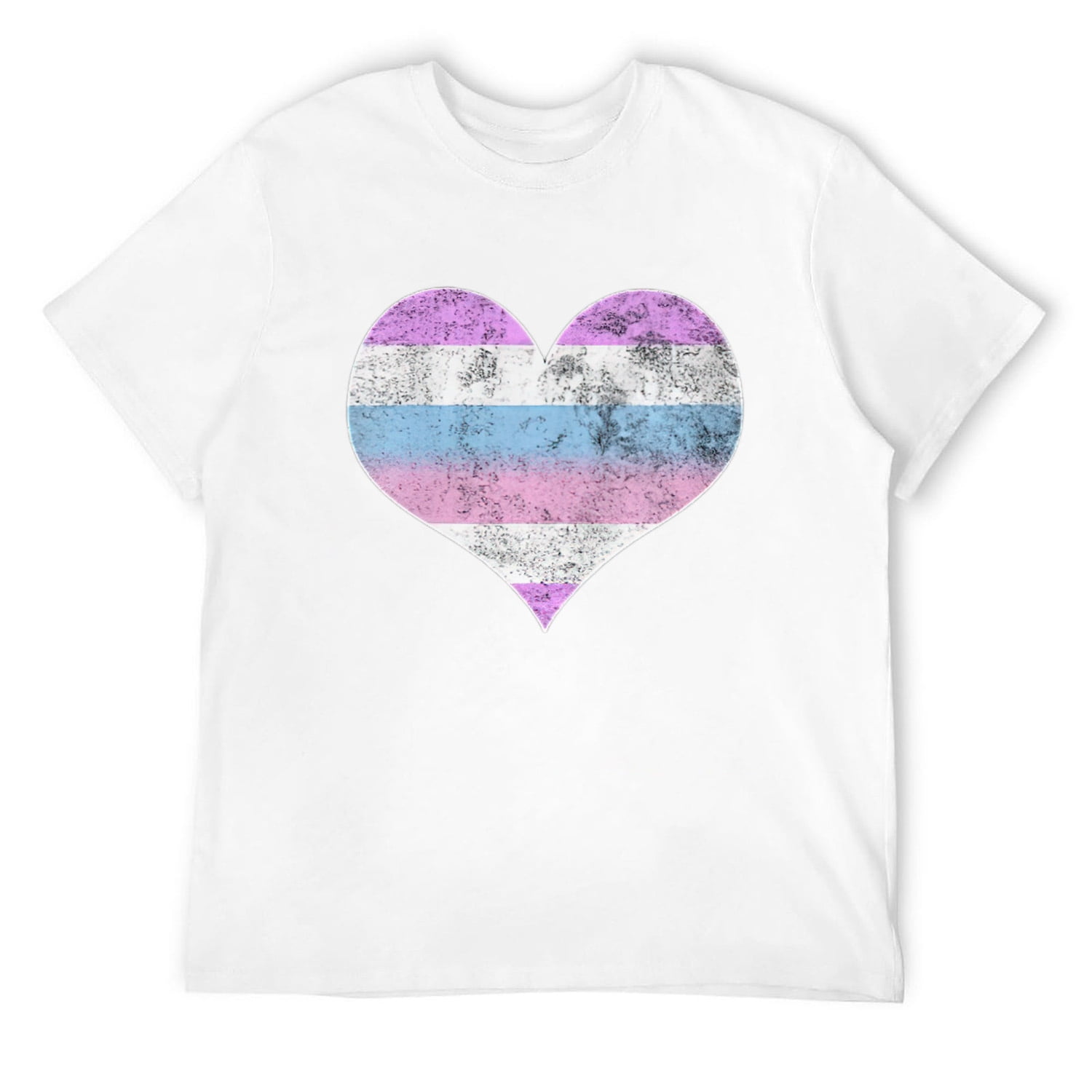 Mens Bigender Pride Heart Flag Identity Lgbt Gay Graphic V Neck T Shirt