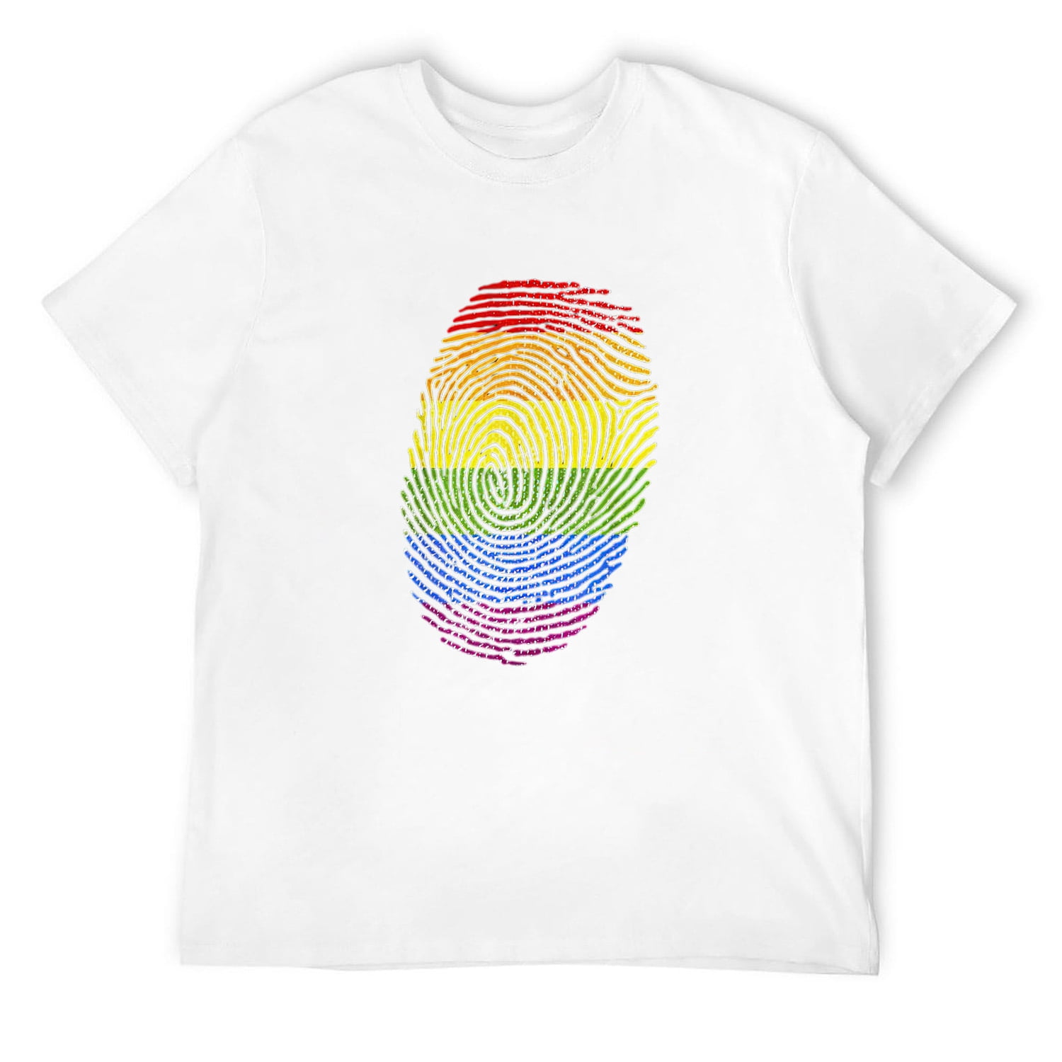 Mens Rainbow Fingerprint Gay Lesbian Lgbtq Pride Month Gift Lgbt T