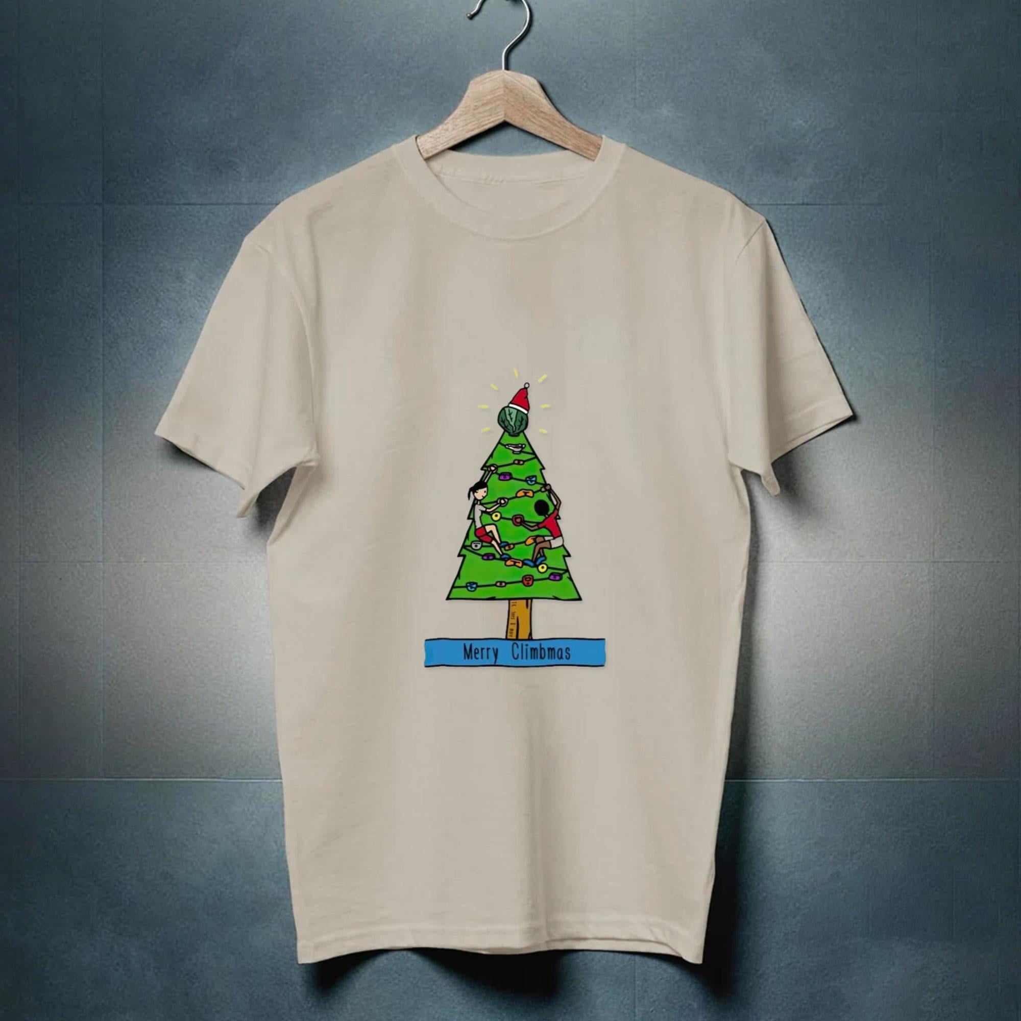 Merry Climbing Bouldering Christmas Tree Shirt Walmart