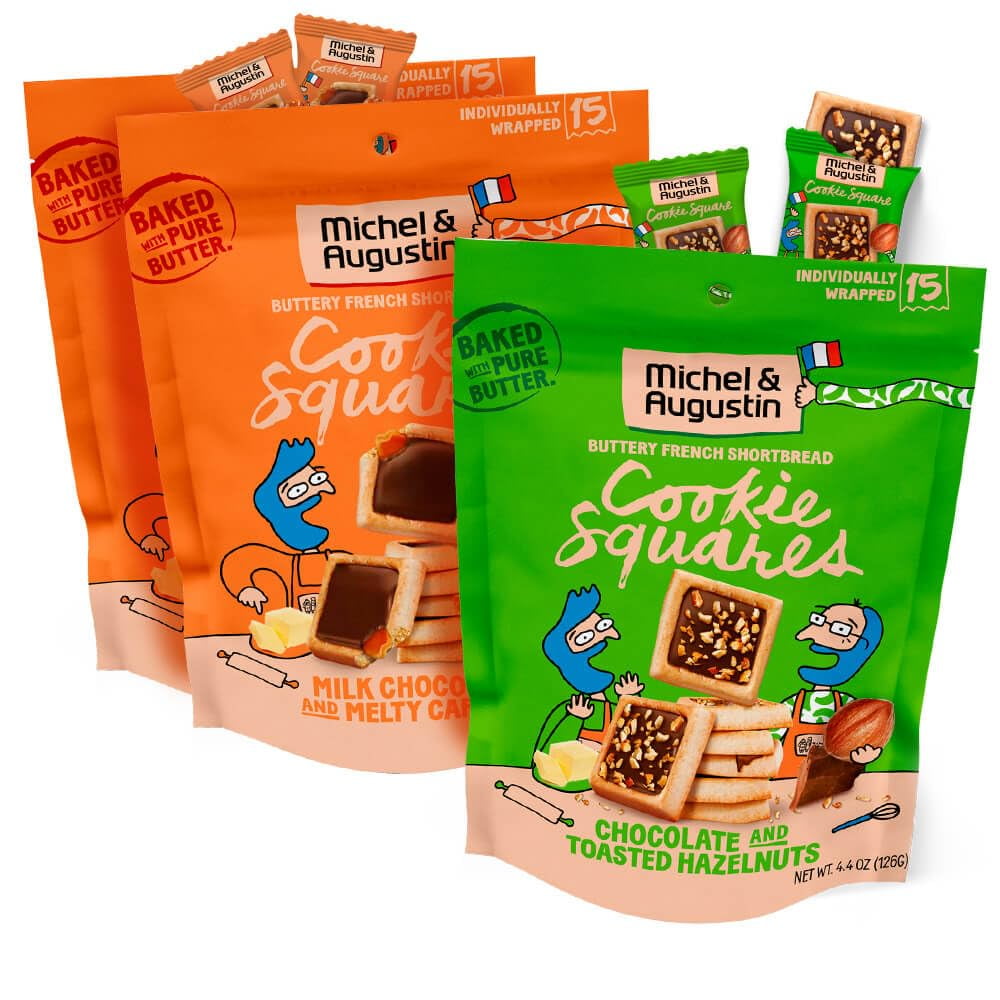 Michel Et Augustin Cookie Bag Variety Pack Flavor Holiday Pack Bags