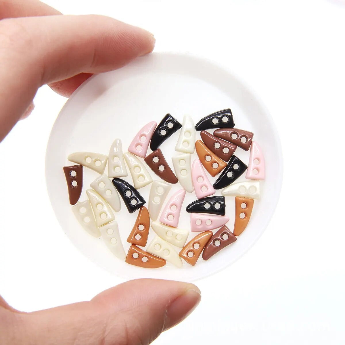 Mini Horn Buttons Mm Tiny Resin Holes Button For Diy Dolls Clothes