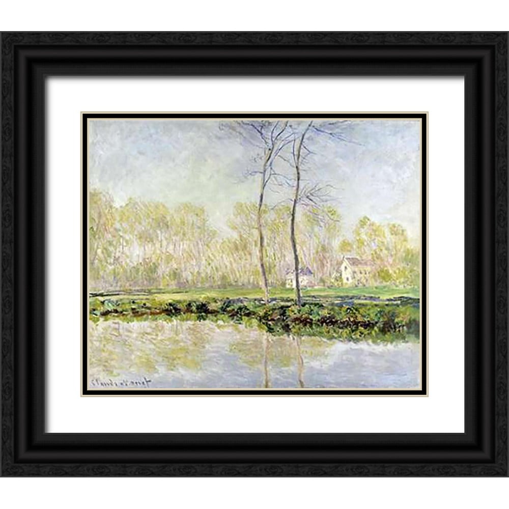 Monet Claude X Black Ornate Wood Framed With Double Matting Museum