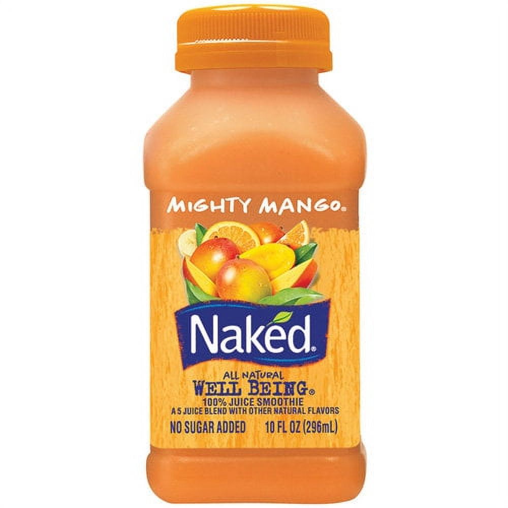 Naked Juice Mighty Mango Juice Smoothie Oz Plastic Bottle Walmart