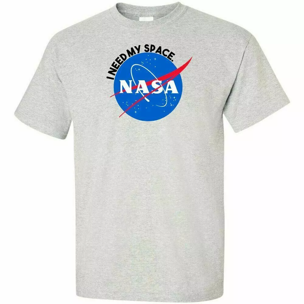 Nasa I Need My Space Logo Sport Grey T Shirt Space Shuttle Astronaut