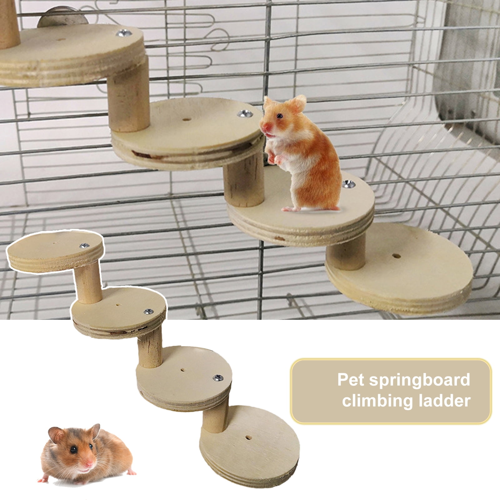 NIBOLOG 1 Set Hamster Ladder High Stability Detachable Solid Climbing