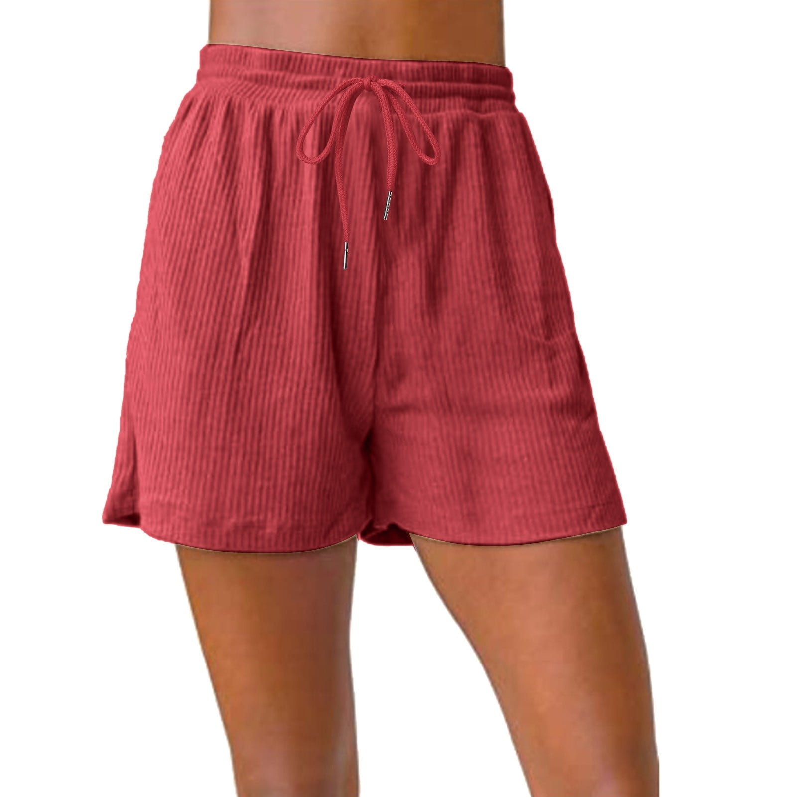 NIEWTR Bermuda Shorts For Women Solid Cotton Linen Pants 2024 Casual