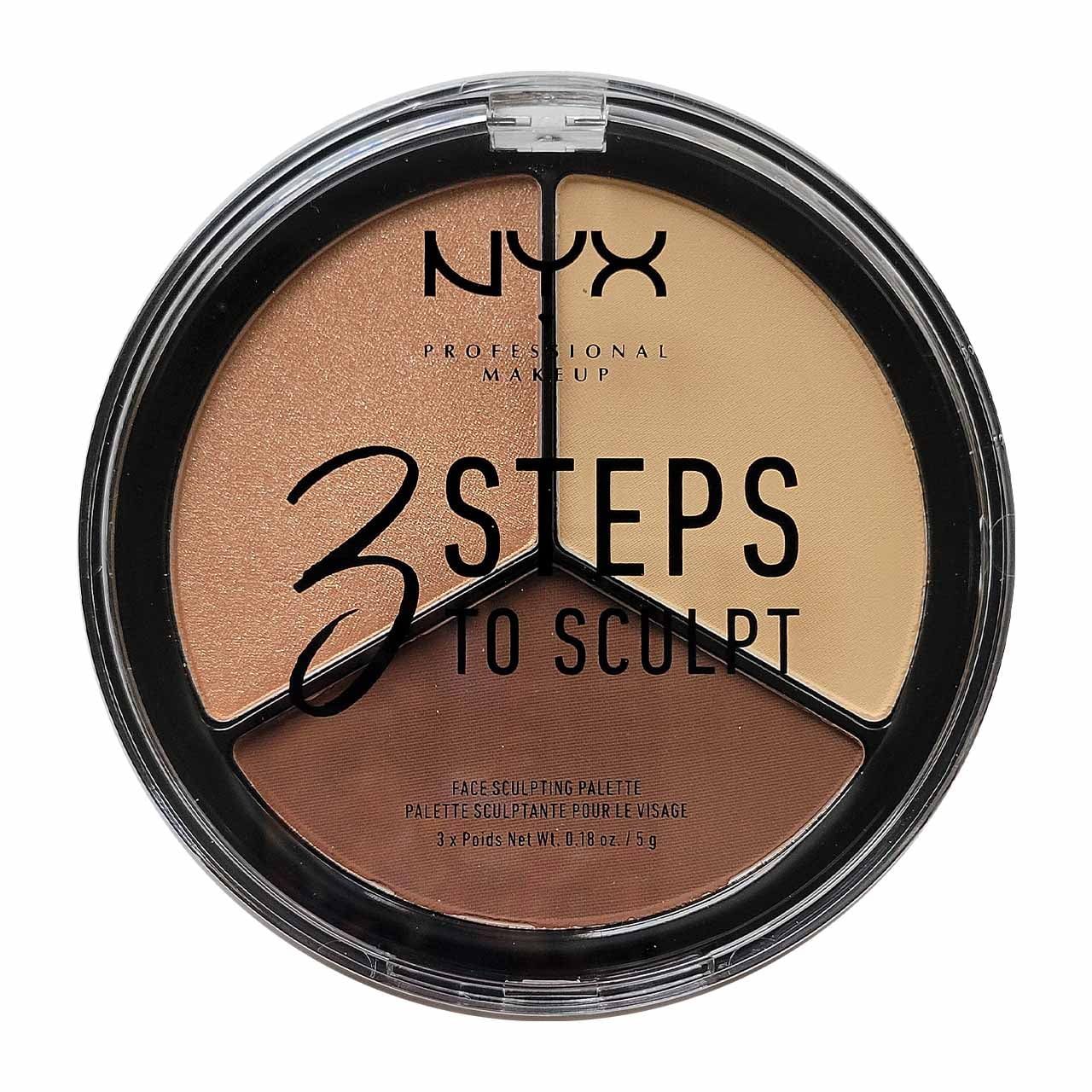 NYX 3 Steps To Sculpt Face Sculpting Palette Light Walmart