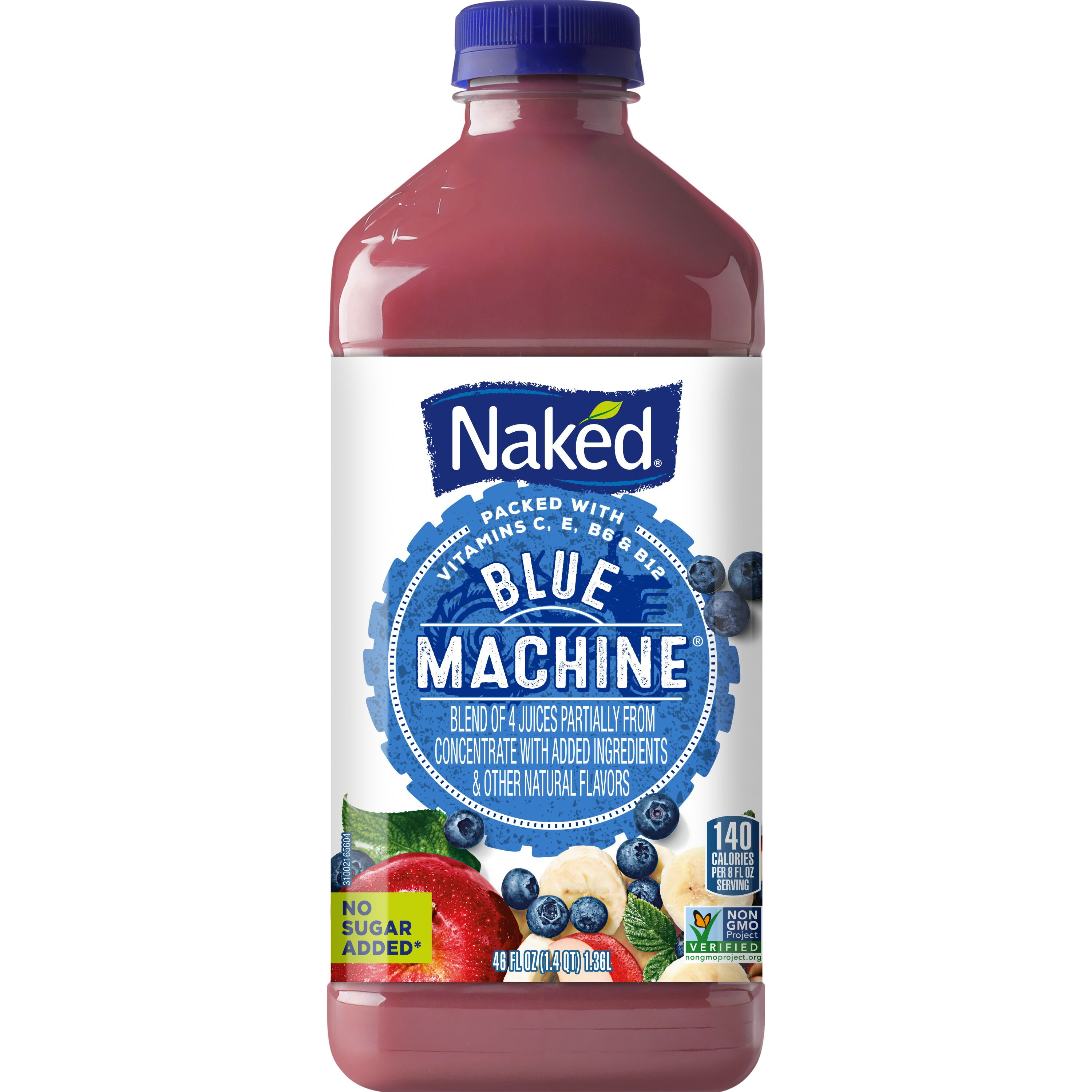 Naked Juice Boosted Smoothie Blue Machine Oz Bottle Walmart
