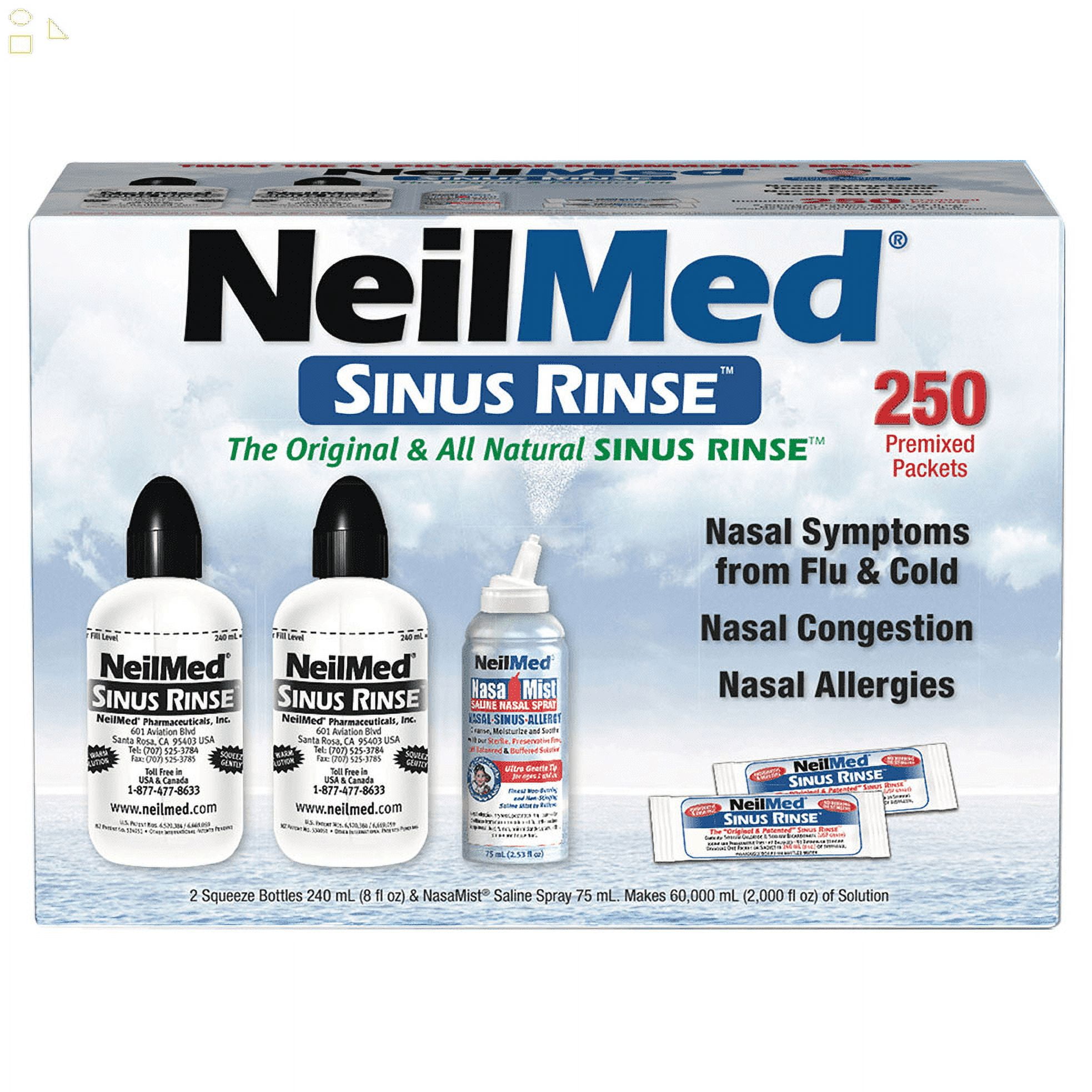 Neilmed Saline Nasal Kit Instant Relief For Everyday Congestion Sinus