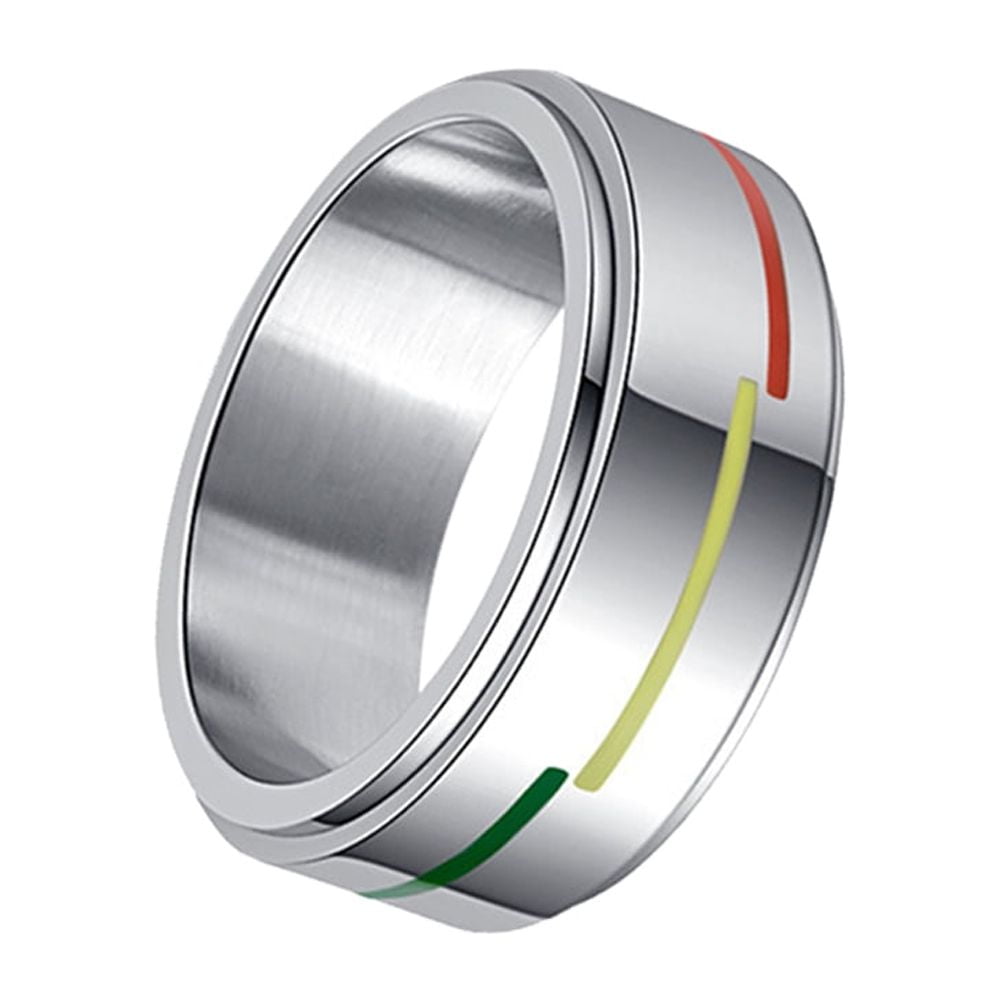 New Stainless Steel LGBT Ring Rotatable Flag Anillos Gays Lesbian