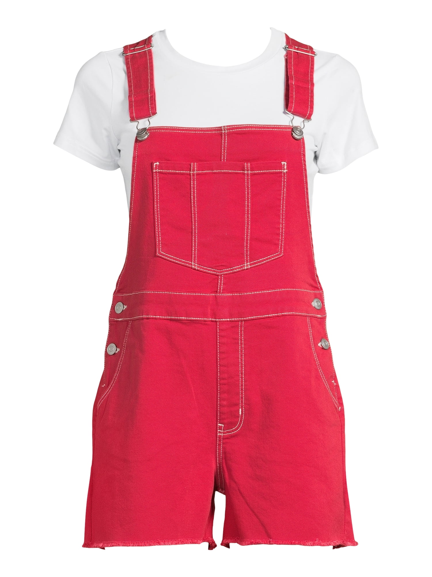 No Boundaries Juniors Relaxed Boyfriend Shortalls Inseam Sizes