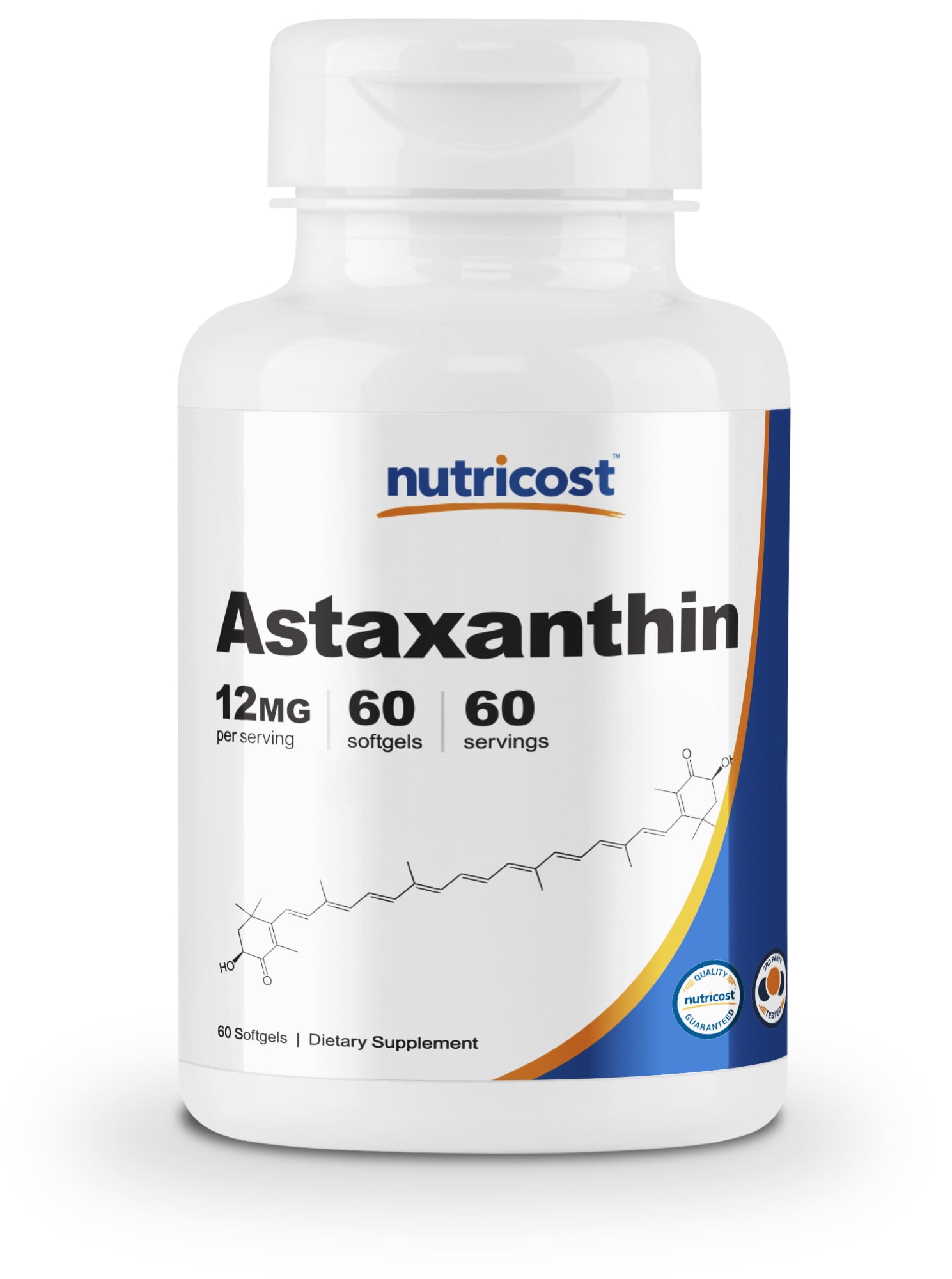 Nutricost Astaxanthin Mg Non Gmo And Gluten Free Softgels