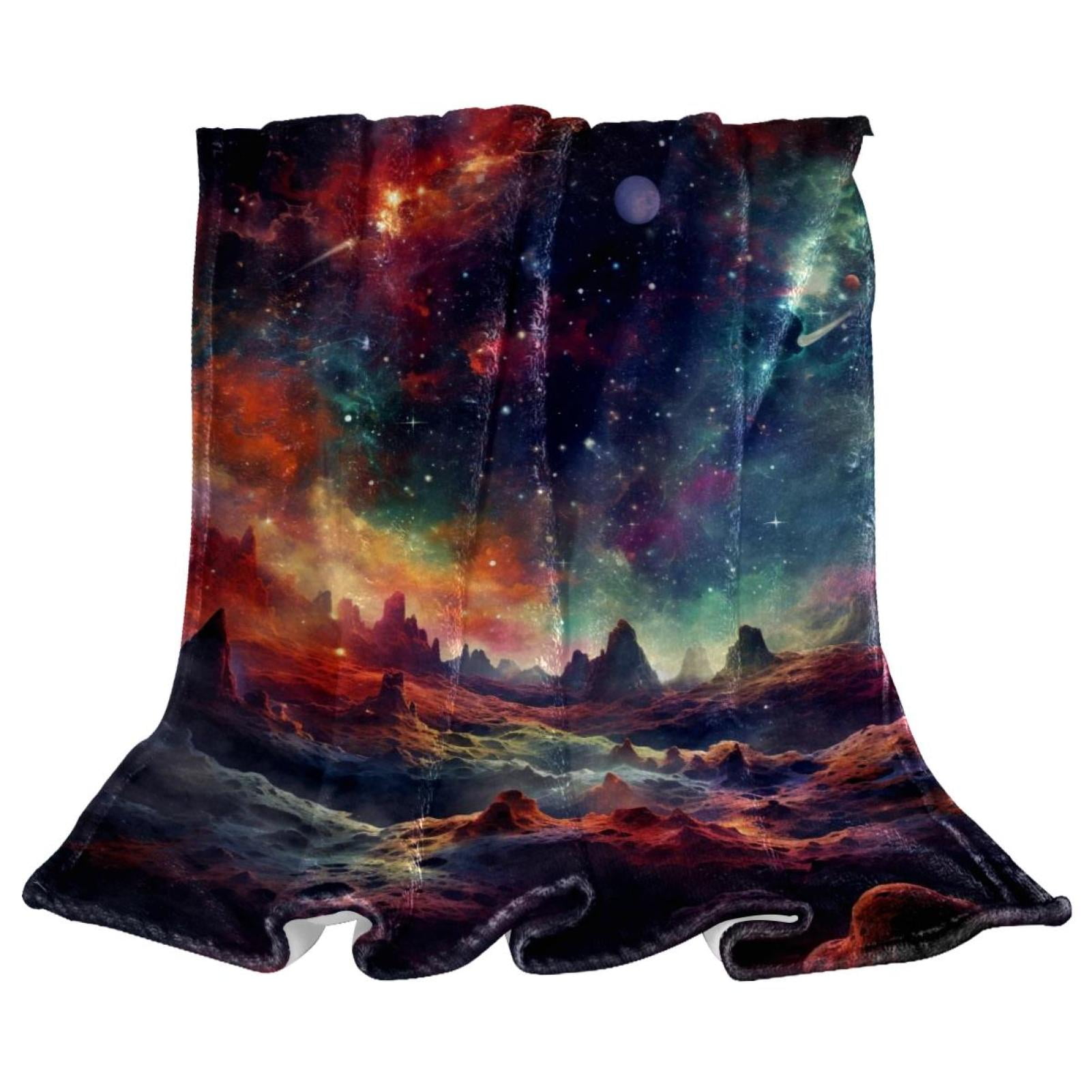 OWNTA Galactic Space Pattern Soft And Warm Microfiber Throw Blanket