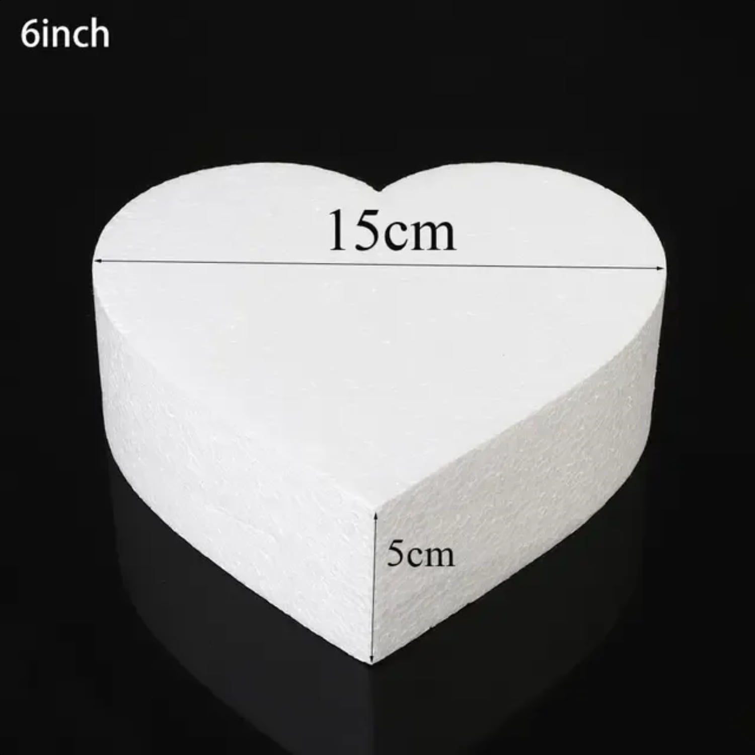 Oydwei Stylish Heart Shaped Diy Cake Foam Mould Polystyrene Styrofoam