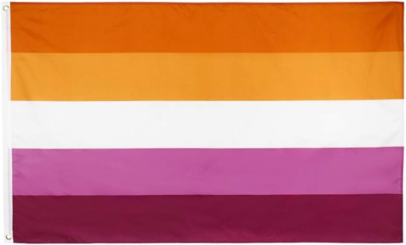 Original Lesbian Pride Flag 3x5 Fts Les Rainbow Banner Walmart