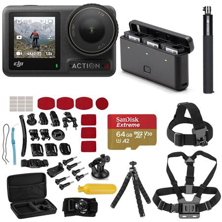 Dji Osmo Action Camera Combo With Extreme Sport Kit Gb Card