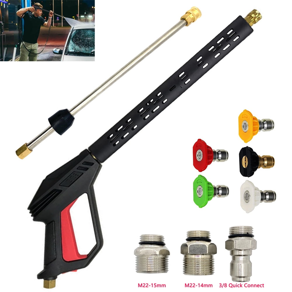 Oture High Pressure Power Washer Spray Gun Wand Lance Nozzle Kit