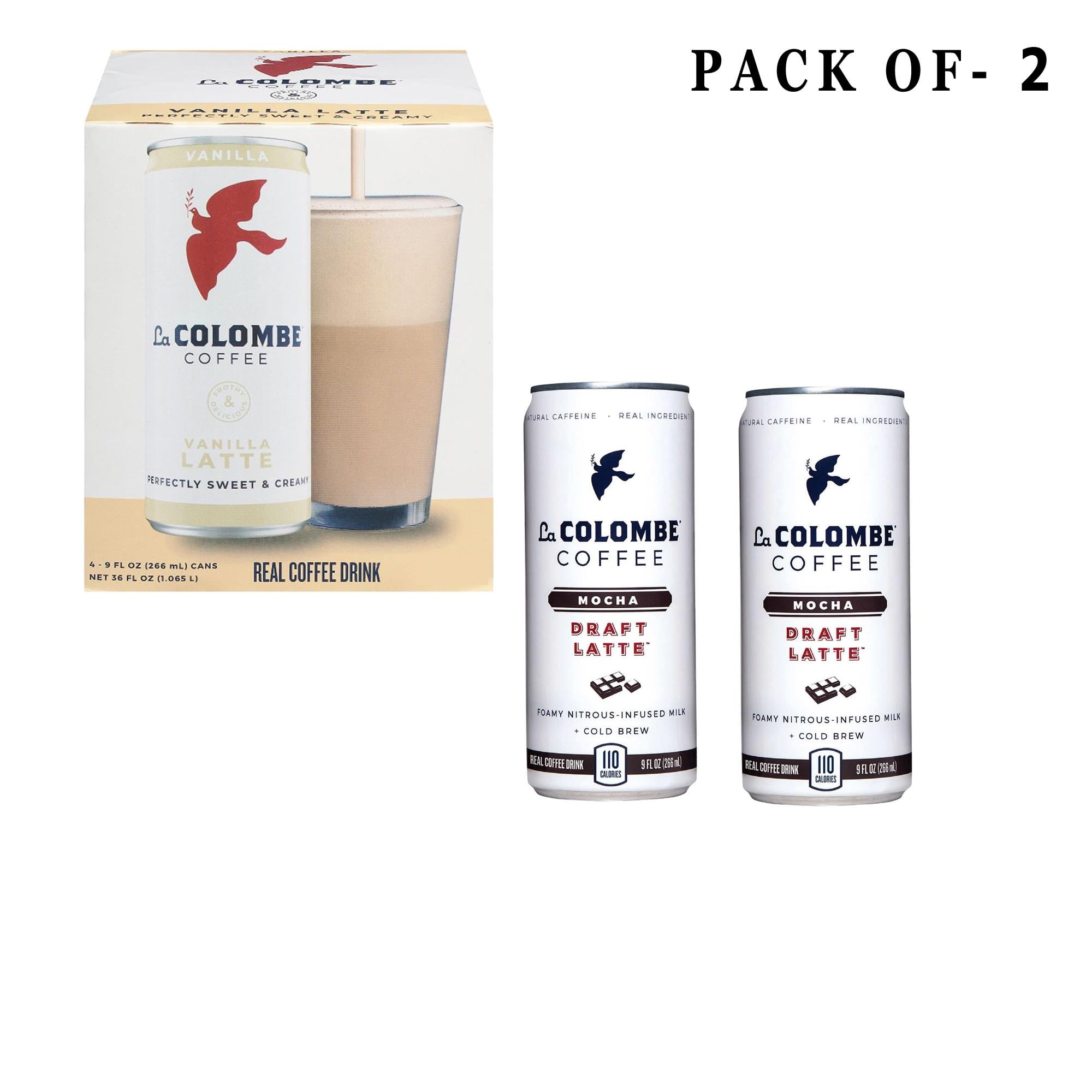 Pack Of 2 La Colombe Draft Latte Cold Brew Coffee Vanilla Flavor 9 Fl