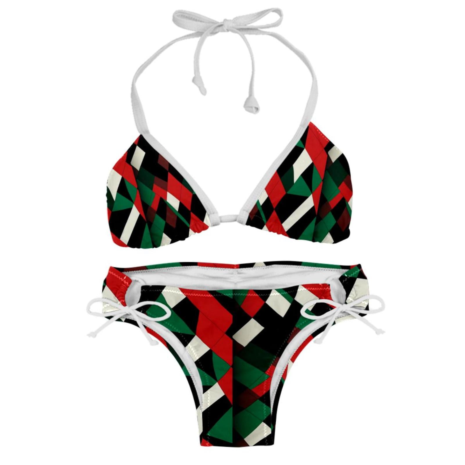 Palestine Women S Swimwear Bikini Set With Detachable Sponge And