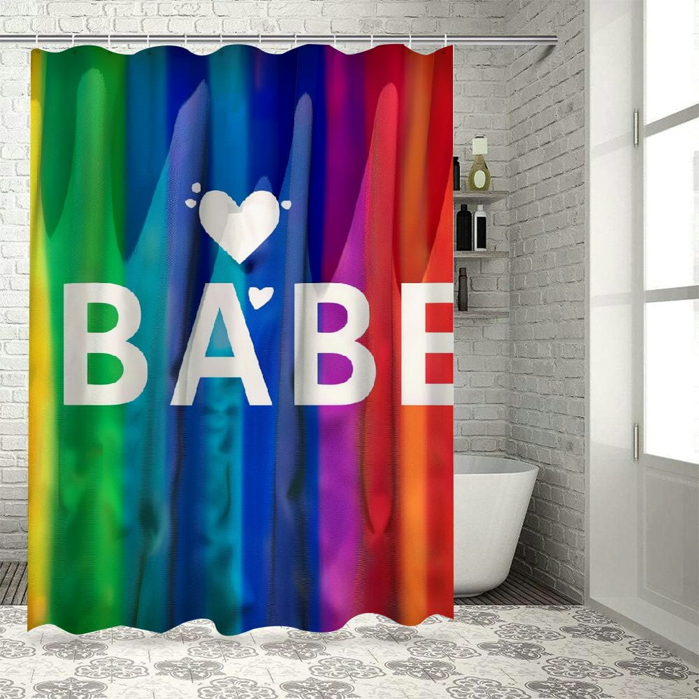 Patifu Pride Shower Curtain Abstract Vibrant Gay Rights Celebration