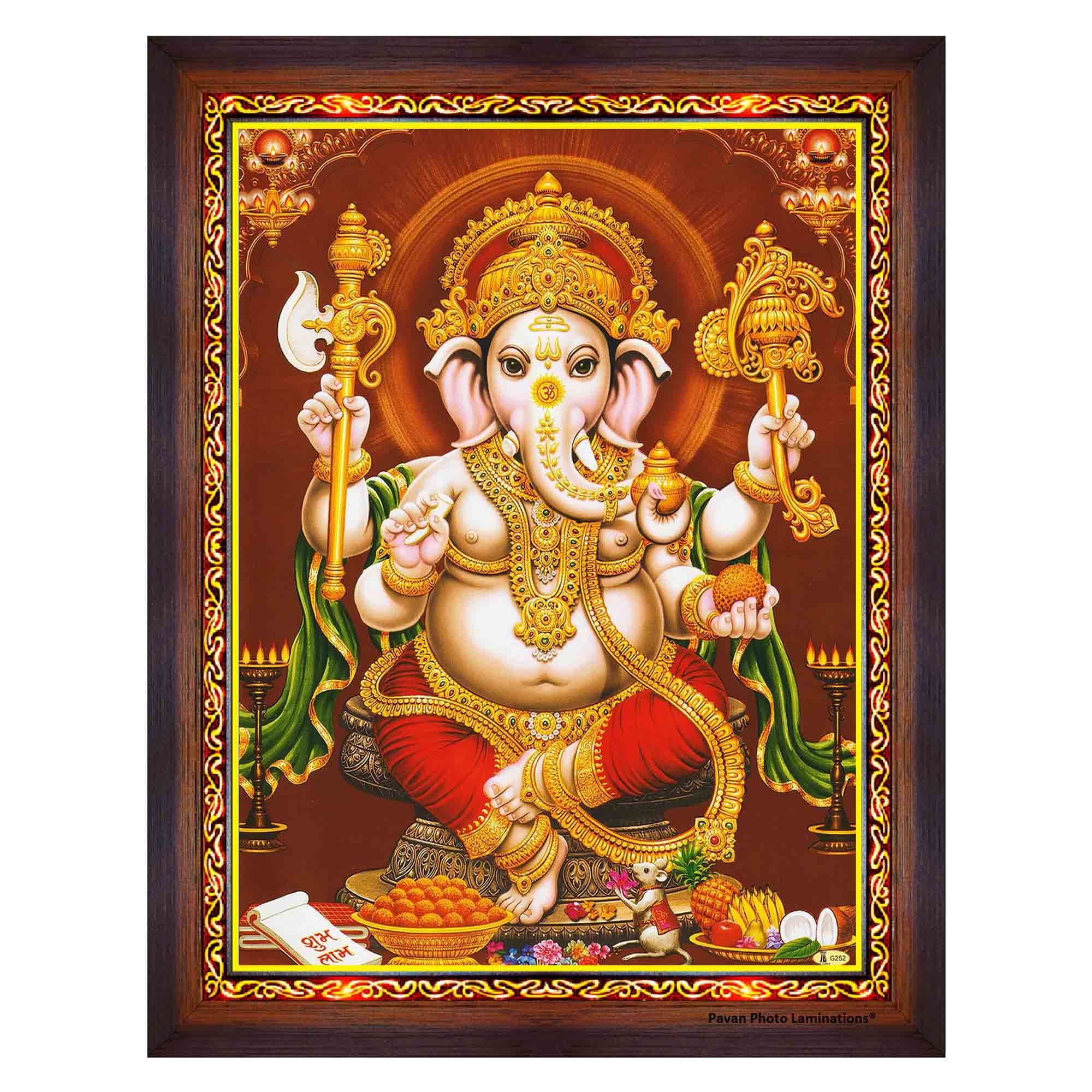 Pavan Photo Laminations Lord Ganesha Ganesh Ganpati Ganapathi Hanging