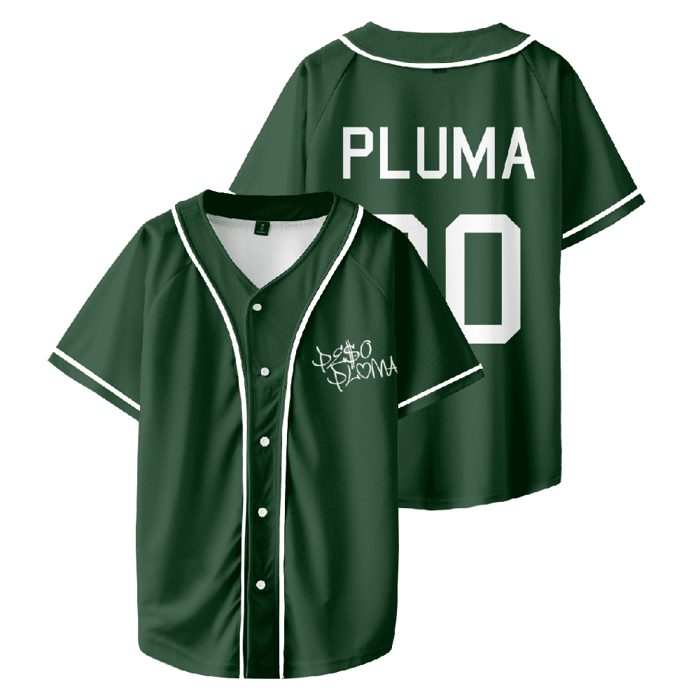 Peso Pluma Baseball Shirt Doble P World Tour Merch Double Pp