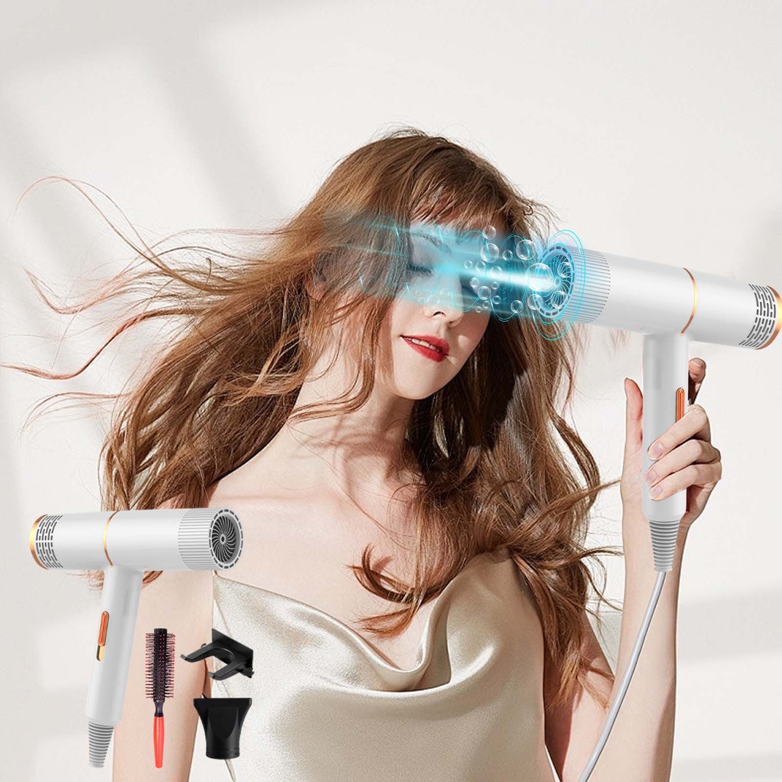 Pgyong High Power Blow Dryer With Bracket Curling Combs Hair Dryer With